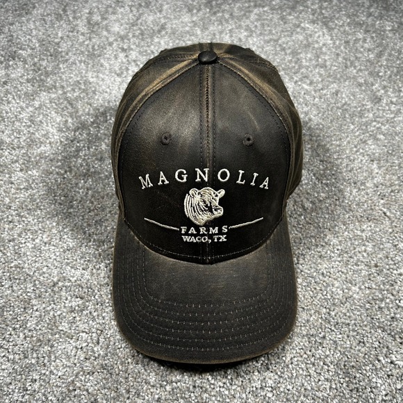 Magnolia Other - Magnolia Farms Waco TX Hat Brown Distressed Baseball Cap Pig Logo One Size